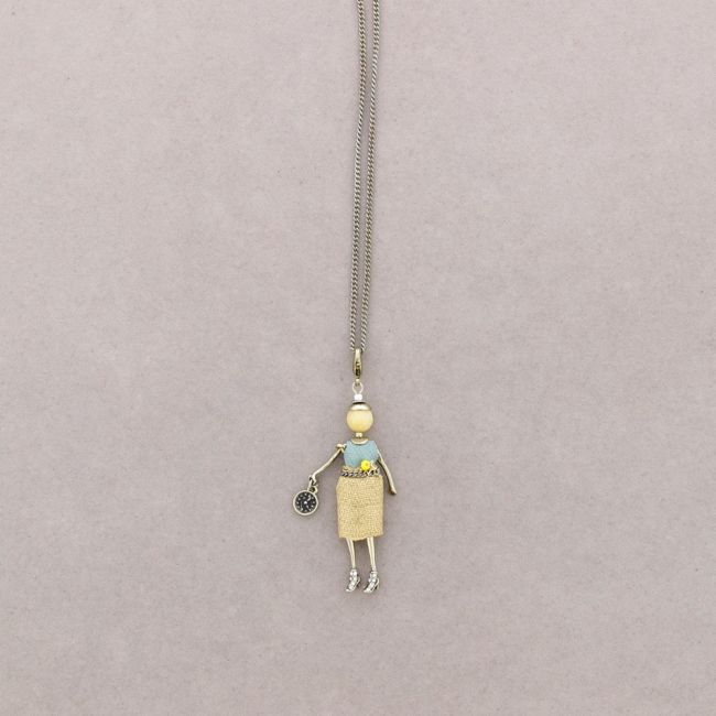 DOLL PENDANT SHORT NECKLACE MINI