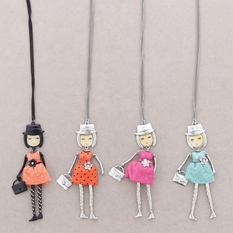 LONG PENDANT NECKLACE CARINE DOLL