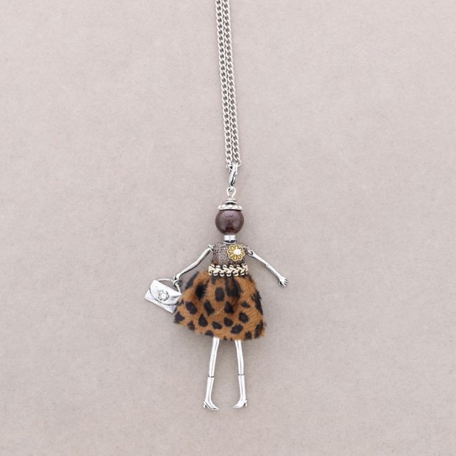 LONG NECKLACE DOLL PENDANT