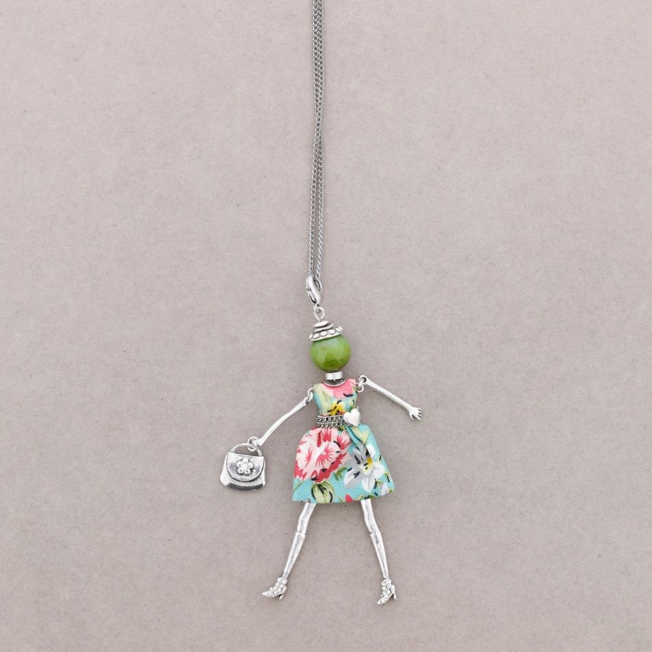 LONG NECKLACE DOLL PENDANT