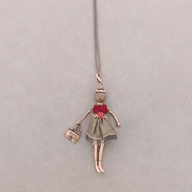 LONG PENDANT NECKLACE DOLL