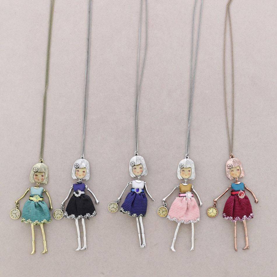 LONG PENDANT NECKLACE CARINE DOLL