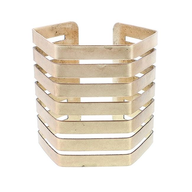 PULSERA ABIERTA SEMIRIGIDA METAL