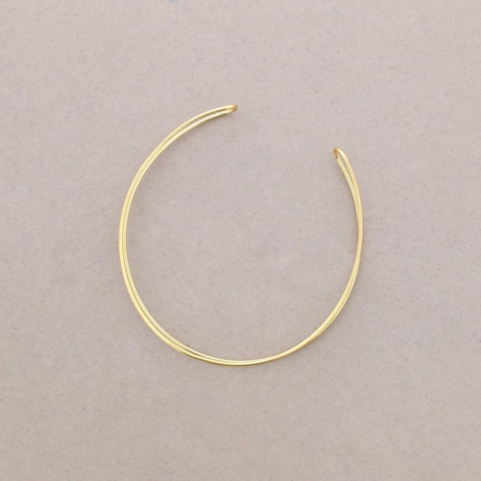 GARGANTILLA CHOKER ACERO DOBLE ANILLA