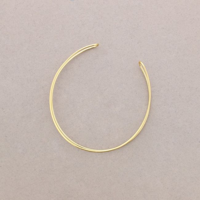 GARGANTILLA CHOKER ACERO DOBLE ANILLA