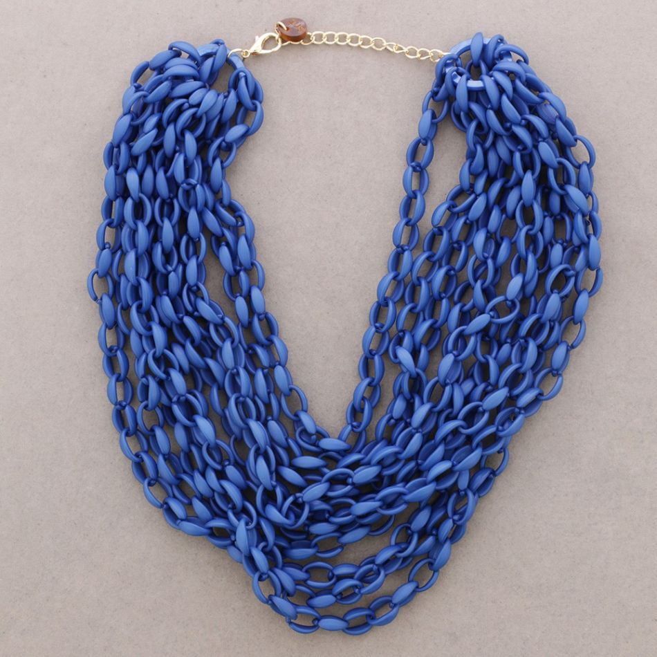 RESIN MULTI-ROW SHORT NECKLACE