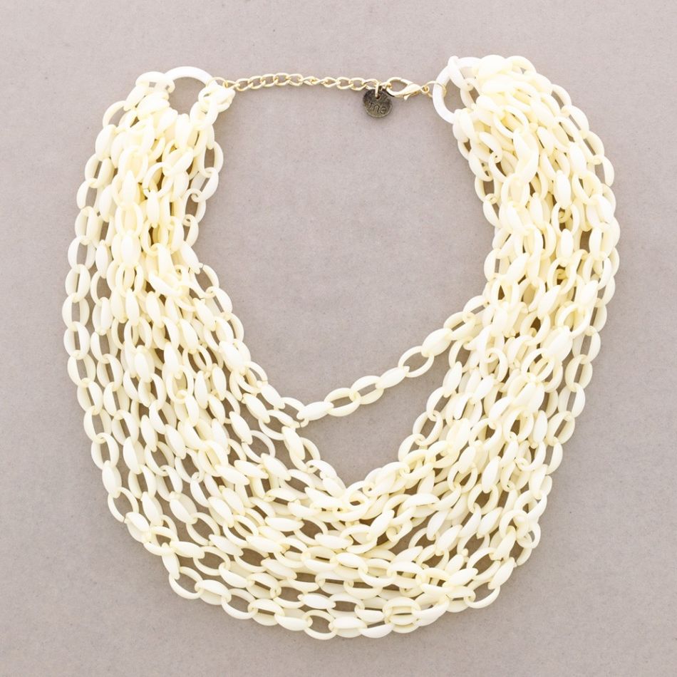 RESIN MULTI-ROW SHORT NECKLACE