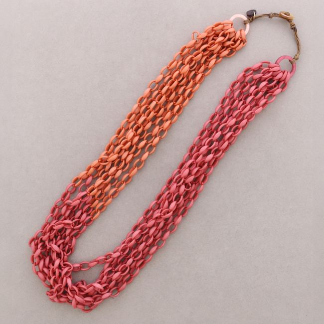 LONG RESIN LINK NECKLACE
