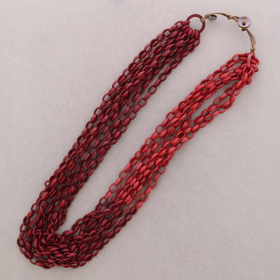 COLLAR LARGO ESLABONES RESINA
