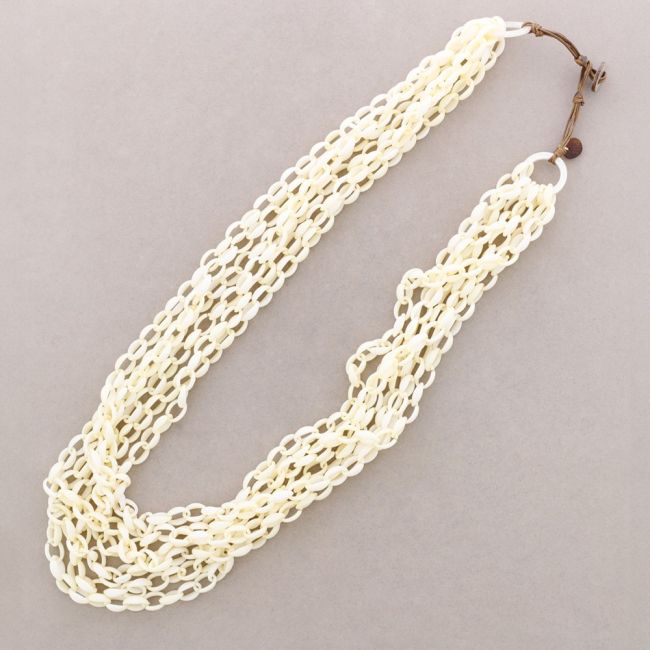 LONG RESIN LINK NECKLACE