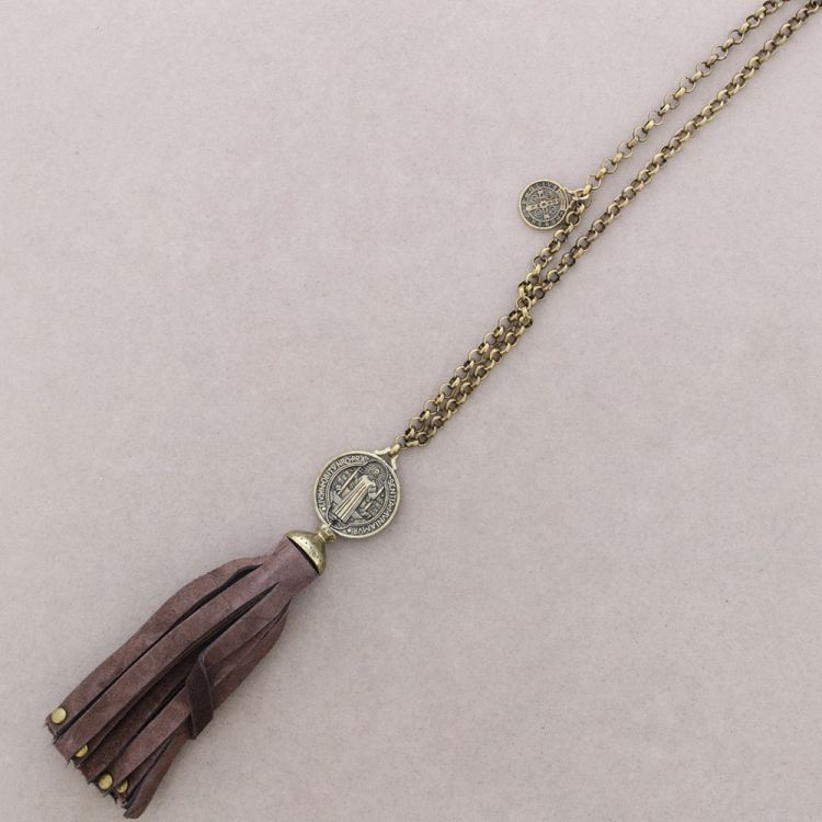 COLLAR LARGO CADENA COLG.FLECOS