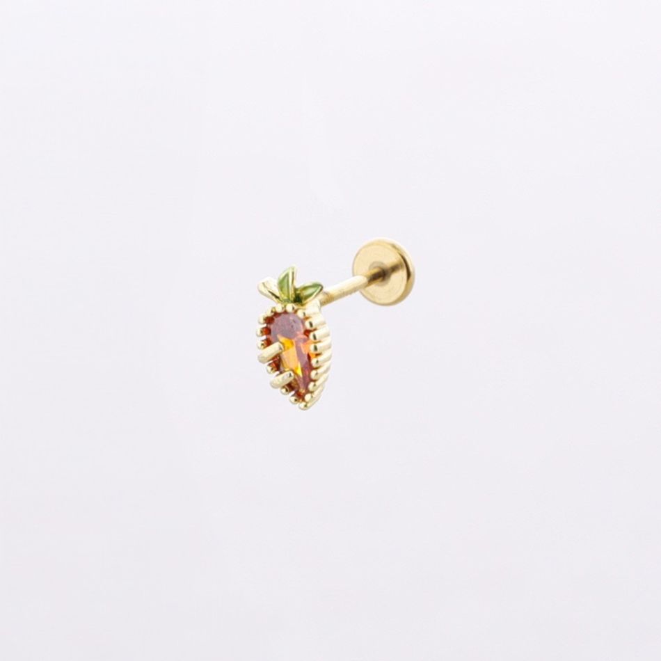 PENDIENTE ACERO PIERCING FRUTAS CIRCONITA
