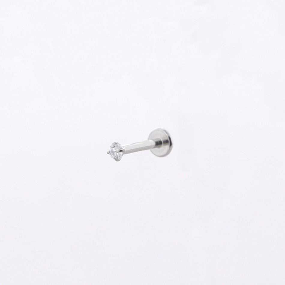 PENDIENTE ACERO PIERCING CIRCONITA