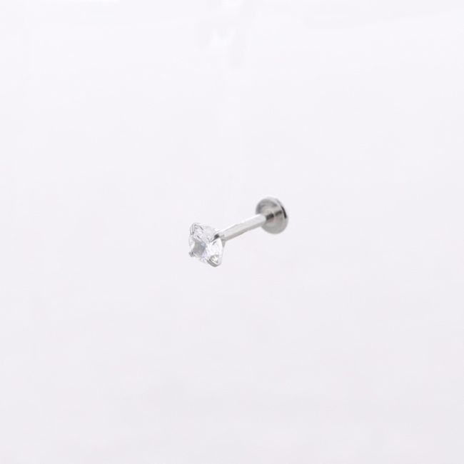 PENDIENTE ACERO PIERCING CIRCONITA