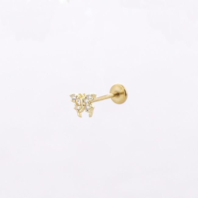PENDIENTE ACERO PIERCING ANIMALES CIRCONITA