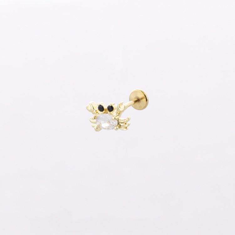 PENDIENTE ACERO PIERCING ANIMALES CIRCONITA