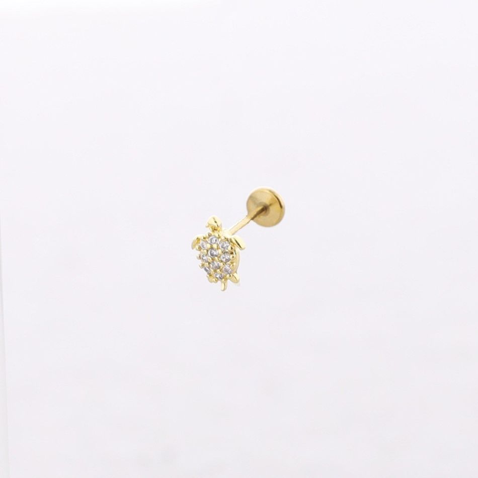 PENDIENTE ACERO PIERCING ANIMALES CIRCONITA