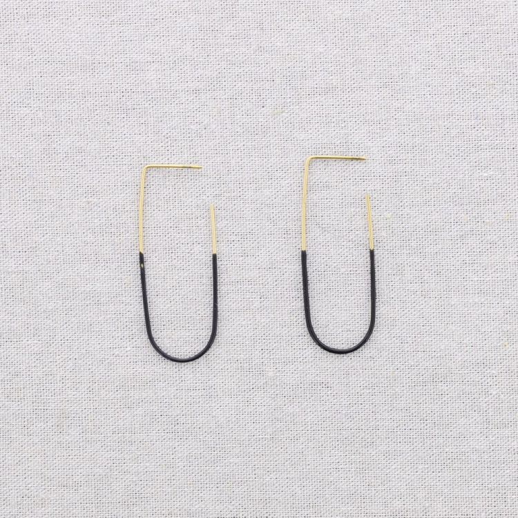PENDIENTES ACERO ARO ESMALTE 2
