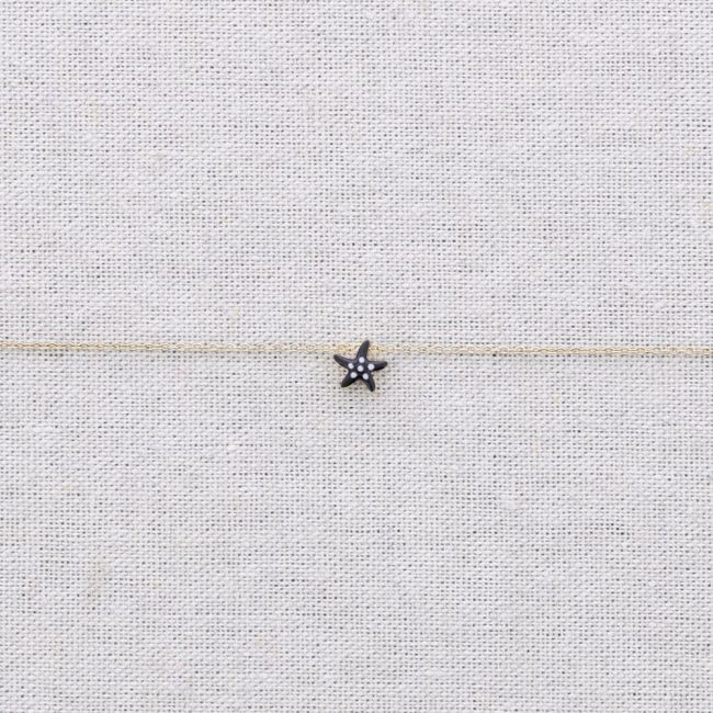 GARGANTILLA ACERO ESTRELLA DE MAR ESMALTE
