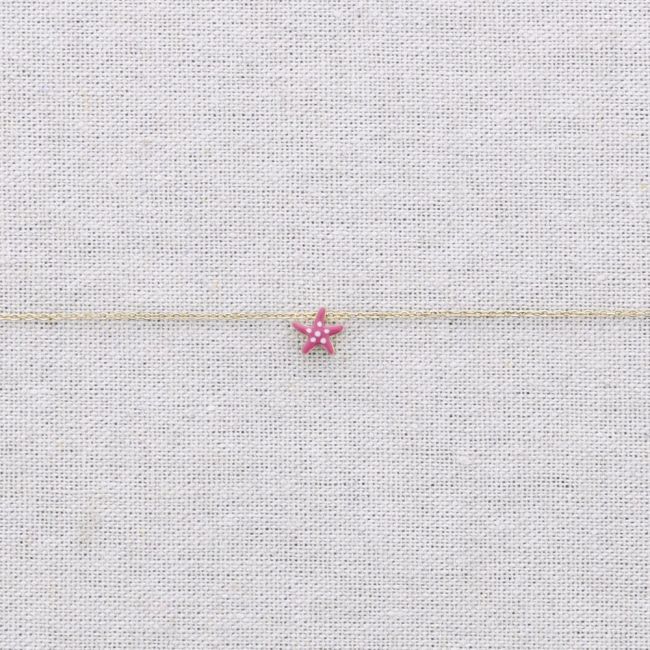 STEEL CHOKER WITH ENAMEL STARFISH