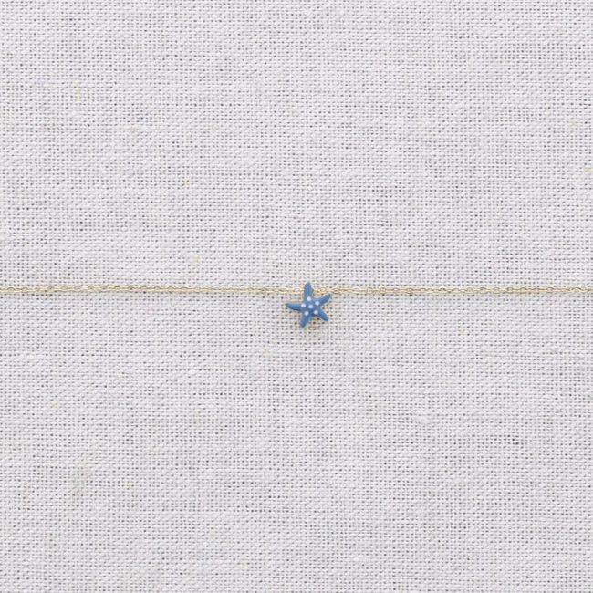 STEEL CHOKER WITH ENAMEL STARFISH