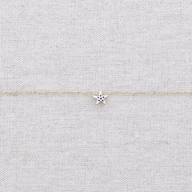STEEL CHOKER WITH ENAMEL STARFISH