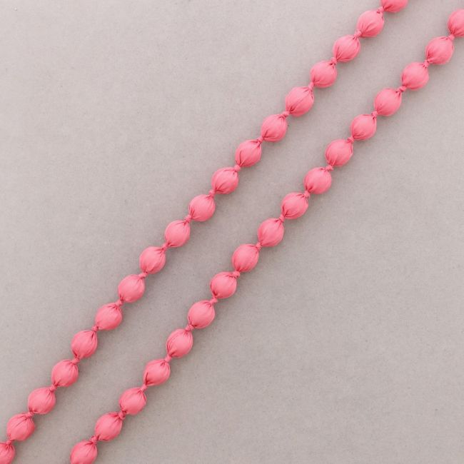 COLLAR LARGO BOLAS FORRADAS TELA 120CM