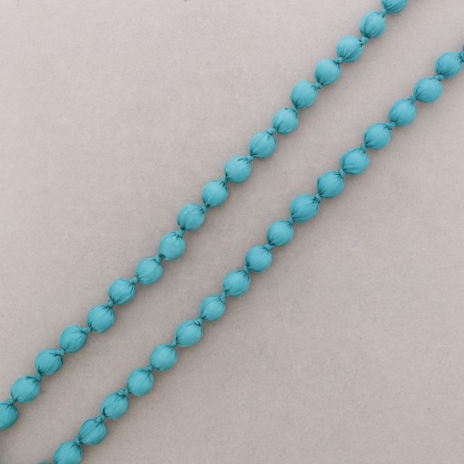 COLLAR LARGO BOLAS FORRADAS TELA 120CM
