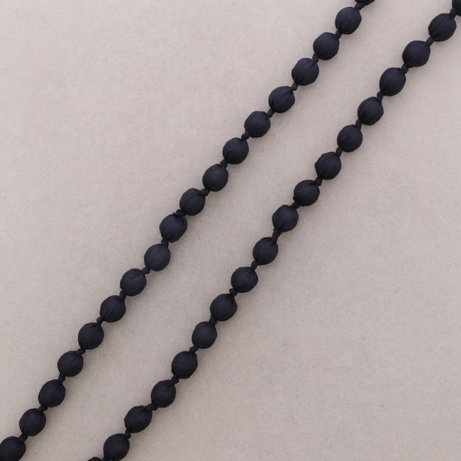 COLLAR LARGO BOLAS FORRADAS TELA 120CM