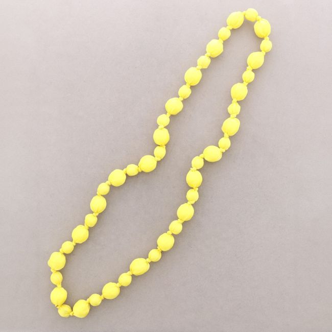 COLLAR LARGO BOLAS FORRADAS TELA 110CM