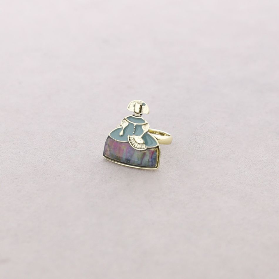 ANILLO MENINA METAL ESMALTE