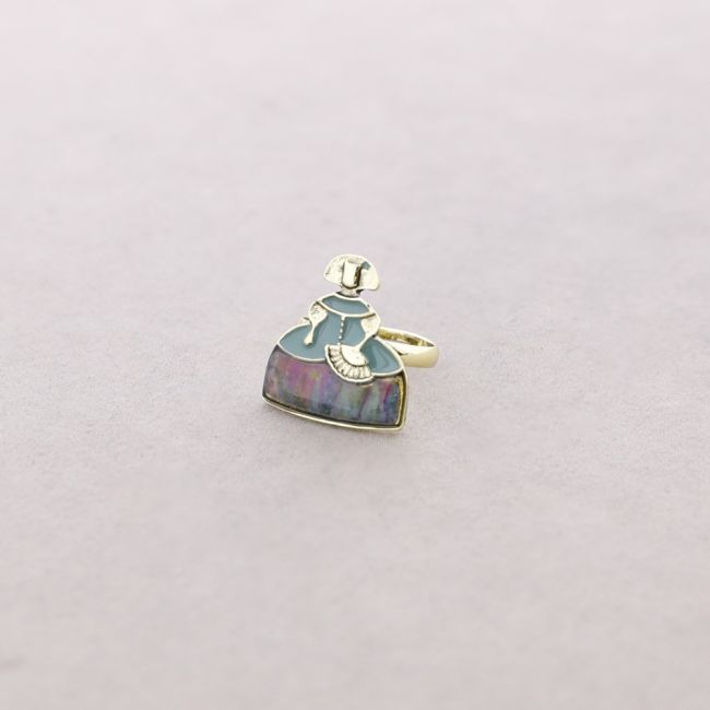 ANILLO MENINA METAL ESMALTE