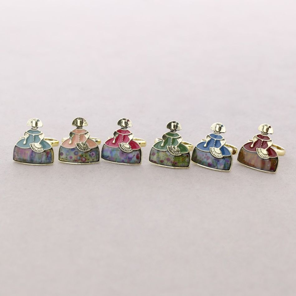 ANILLO MENINA METAL ESMALTE