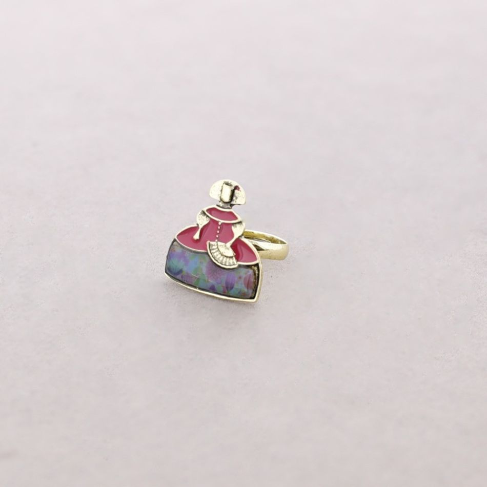 ANILLO MENINA METAL ESMALTE