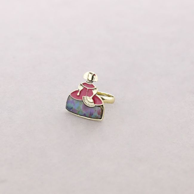 ANILLO MENINA METAL ESMALTE