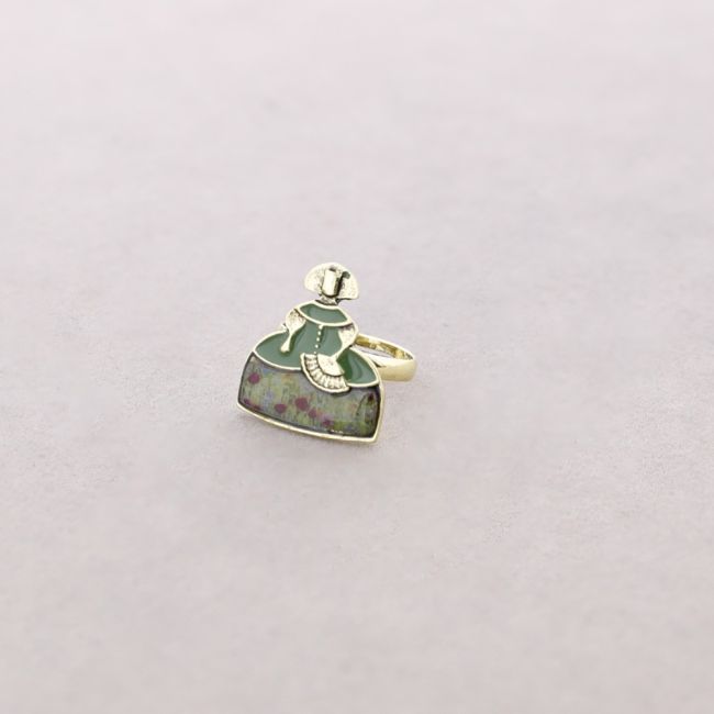 ANILLO MENINA METAL ESMALTE