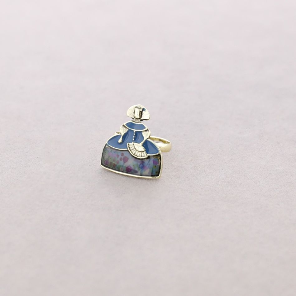 ANILLO MENINA METAL ESMALTE
