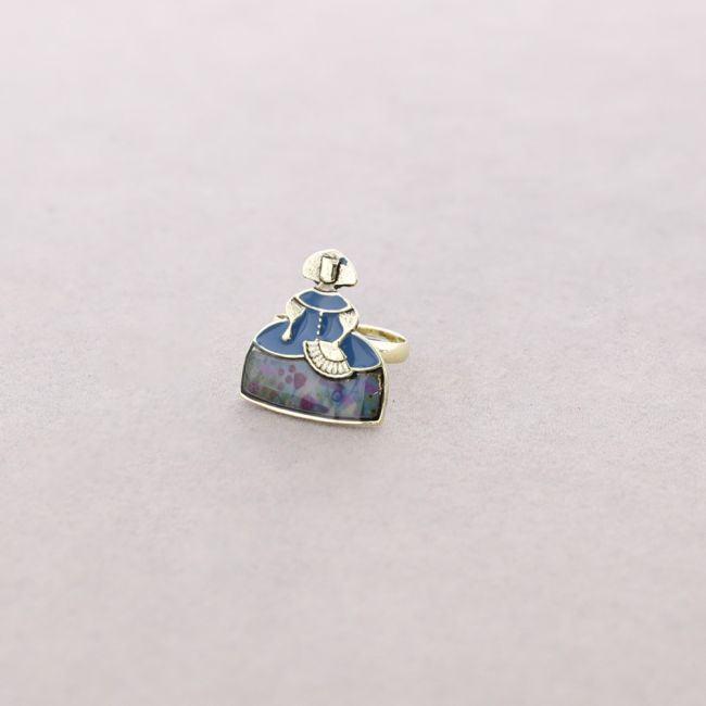 ANILLO MENINA METAL ESMALTE