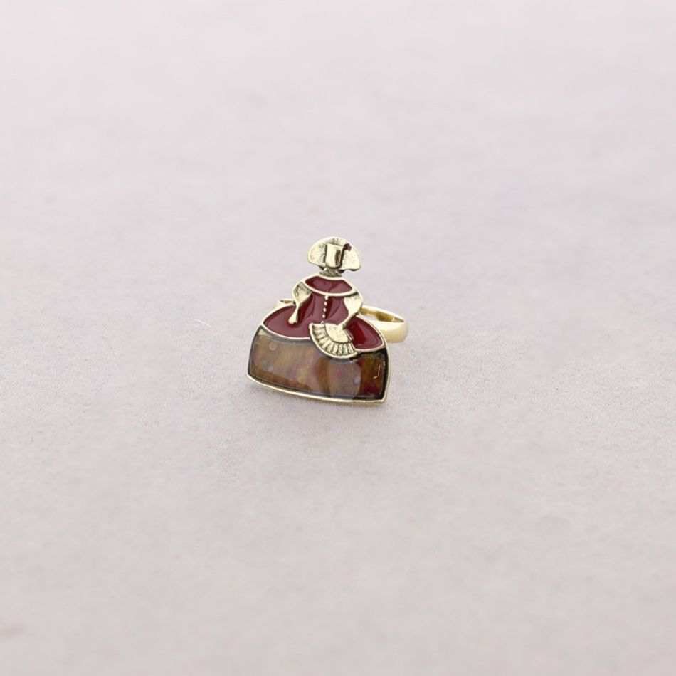 ANILLO MENINA METAL ESMALTE