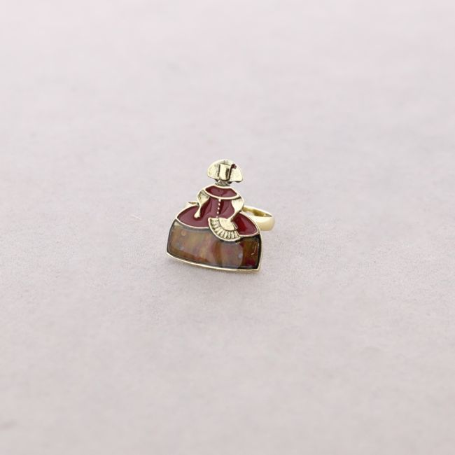 ANILLO MENINA METAL ESMALTE