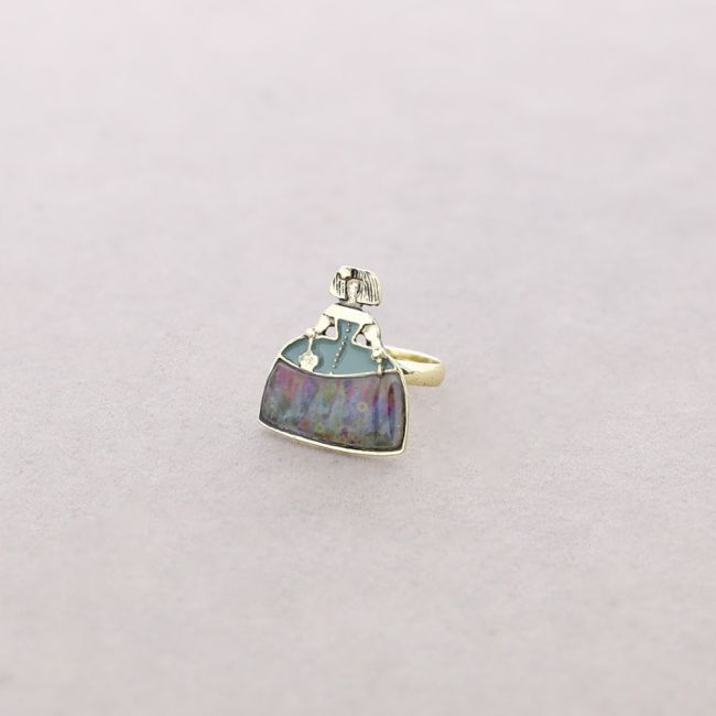 ANILLO MENINA METAL ESMALTE