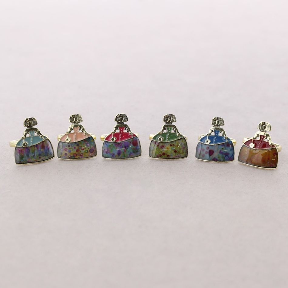 ANILLO MENINA METAL ESMALTE