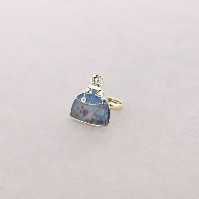 ANILLO MENINA METAL ESMALTE