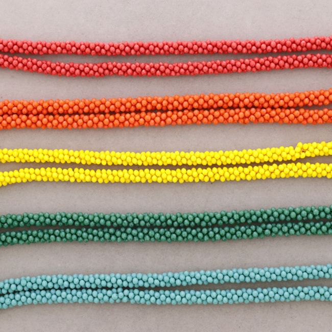 COLLAR LARGO CRISTALES FACETADOS 1.2M*4MM