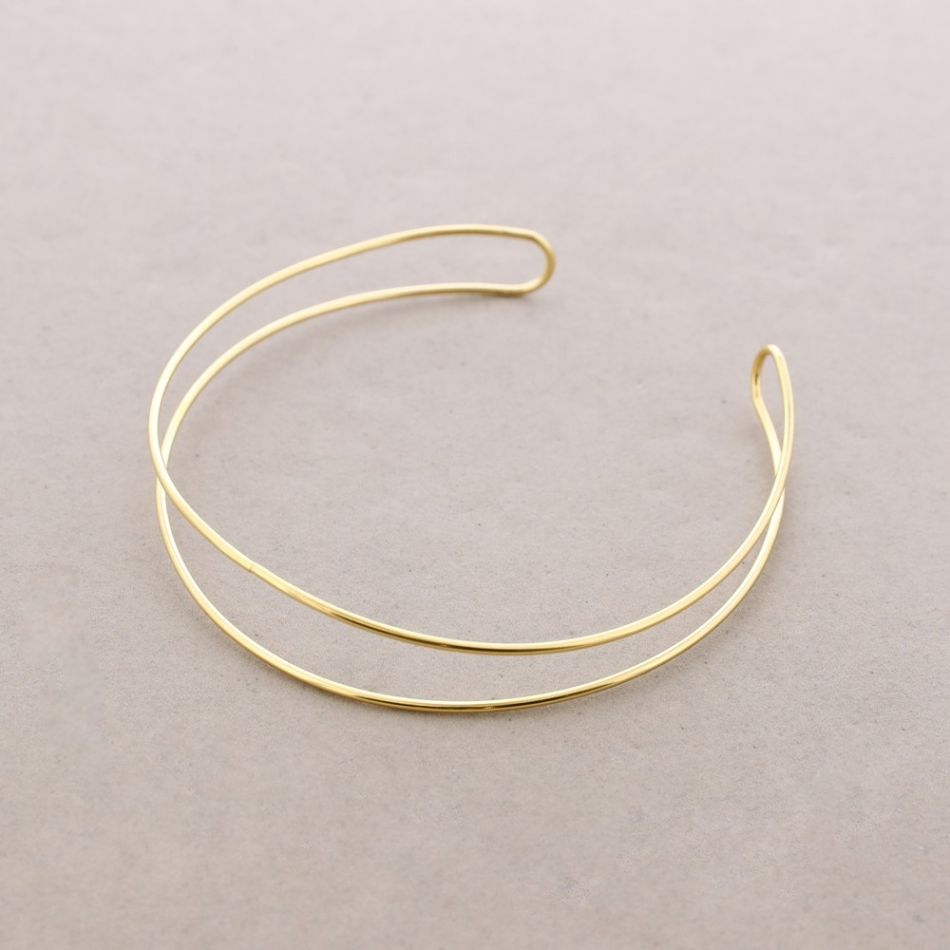 GARGANTILLA CHOKER ACERO DOBLE ANILLA