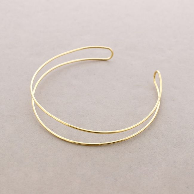 GARGANTILLA CHOKER ACERO DOBLE ANILLA