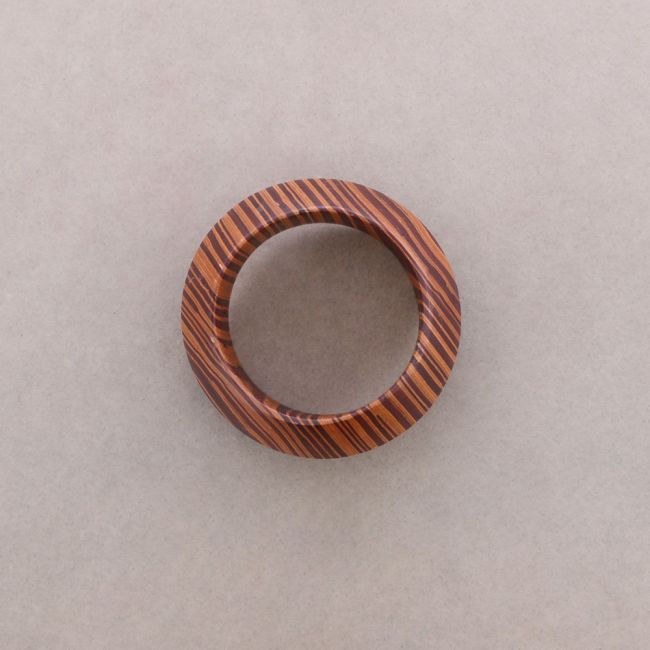 PULSERA RÍGIDA IRREGULAR MADERA