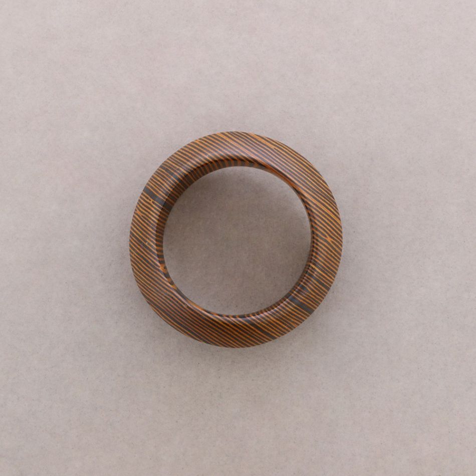 PULSERA RÍGIDA IRREGULAR MADERA