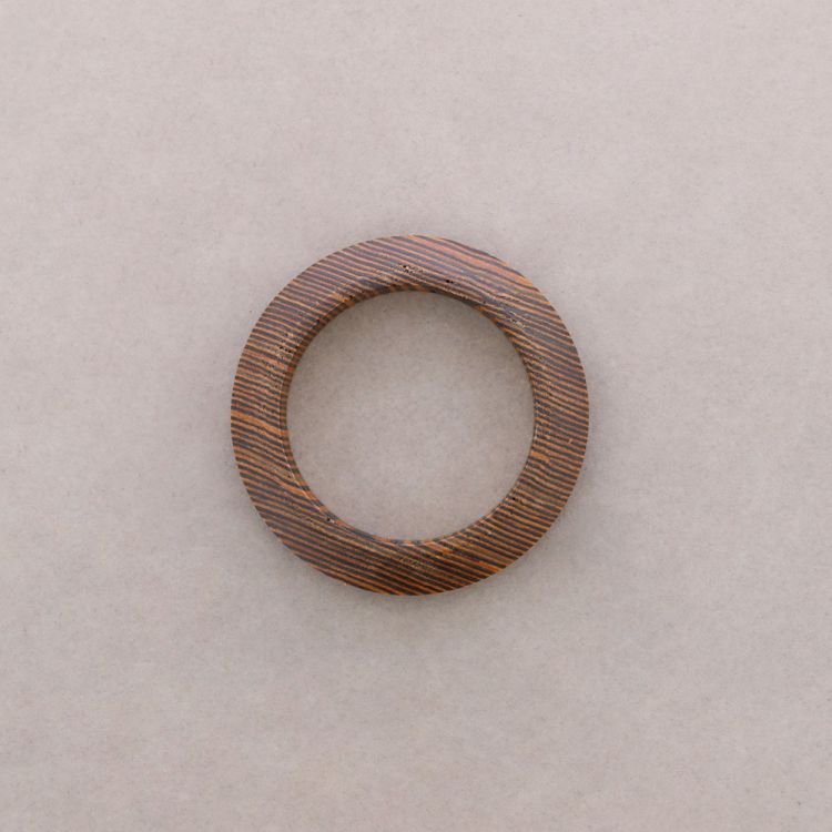 PULSERA RÍGIDA TRIANGULAR MADERA 1.7CM 2