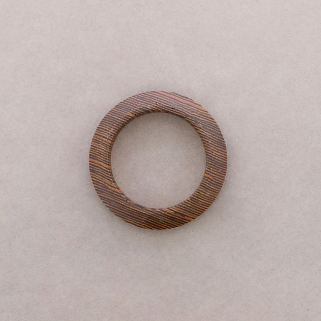 TRIANGULAR WOODEN RIGID BRACELET 1.7CM
